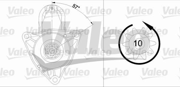 Valeo 455979 - Motorino d'avviamento autozon.pro