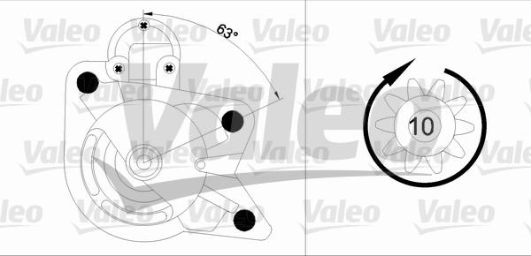 Valeo 455978 - Motorino d'avviamento autozon.pro