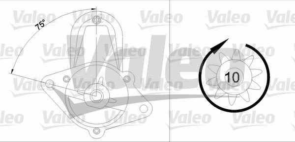 Valeo 455973 - Motorino d'avviamento autozon.pro