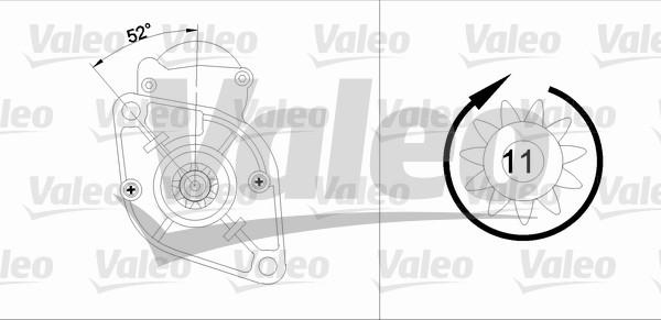 Valeo 455595 - Motorino d'avviamento autozon.pro