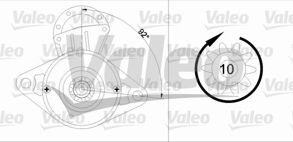 Valeo 455596 - Motorino d'avviamento autozon.pro