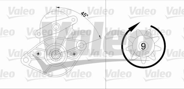 Valeo 455591 - Motorino d'avviamento autozon.pro