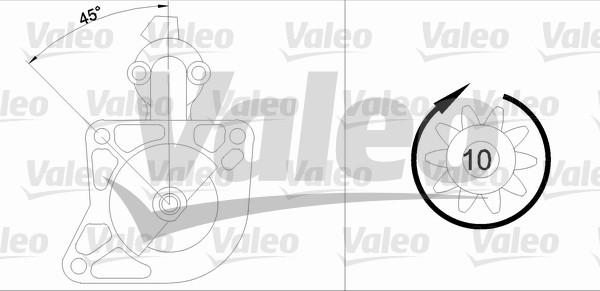 Valeo 455592 - Motorino d'avviamento autozon.pro