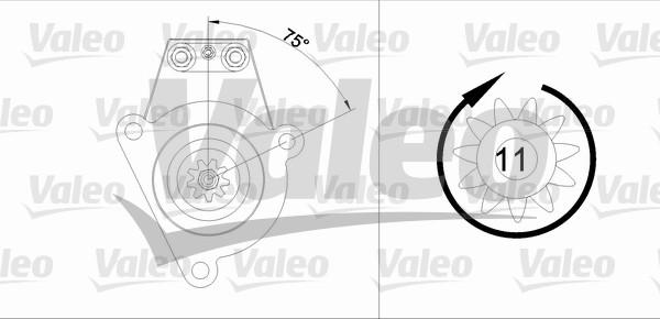 Valeo 455542 - Motorino d'avviamento autozon.pro