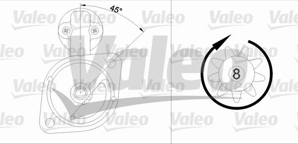 Valeo 455558 - Motorino d'avviamento autozon.pro