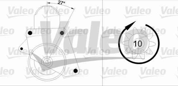 Valeo 455552 - Motorino d'avviamento autozon.pro