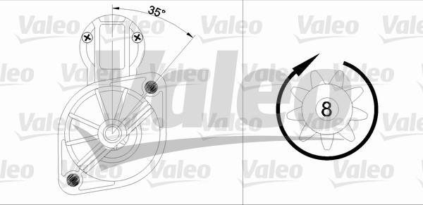 Valeo 455561 - Motorino d'avviamento autozon.pro