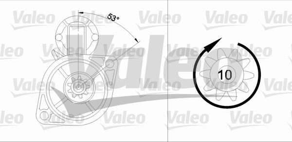 Valeo 455563 - Motorino d'avviamento autozon.pro