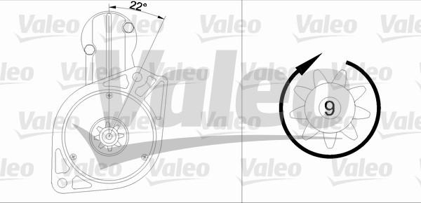 Valeo 455567 - Motorino d'avviamento autozon.pro