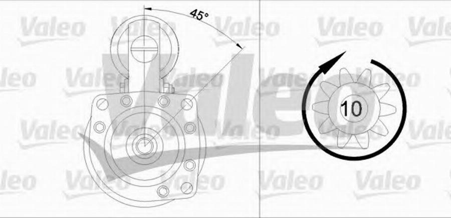 Valeo 455 504 - Motorino d'avviamento autozon.pro