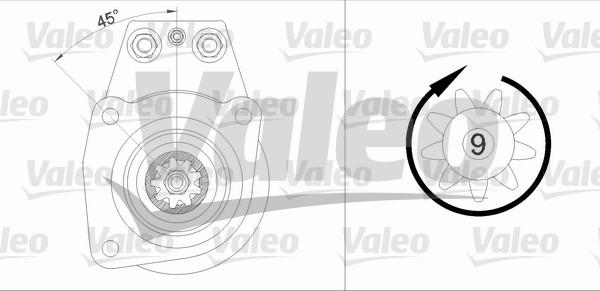 Valeo 455505 - Motorino d'avviamento autozon.pro