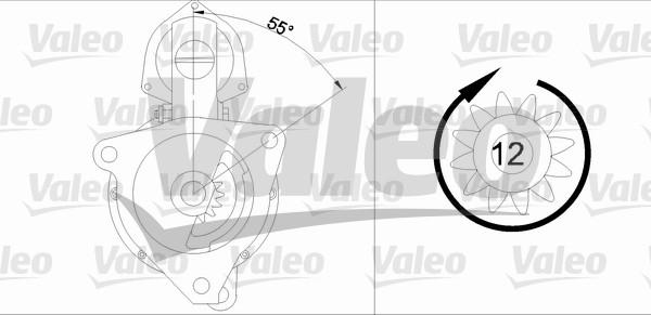 Valeo 455510 - Motorino d'avviamento autozon.pro