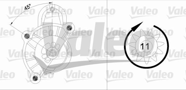 Valeo 455513 - Motorino d'avviamento autozon.pro