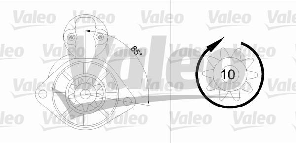 Valeo 455584 - Motorino d'avviamento autozon.pro