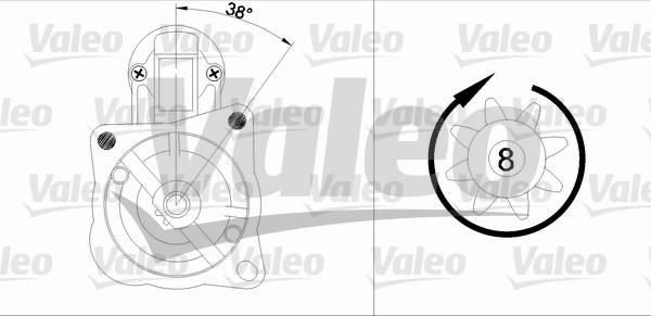 Valeo 455582 - Motorino d'avviamento autozon.pro