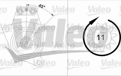 Valeo 455539 - Motorino d'avviamento autozon.pro