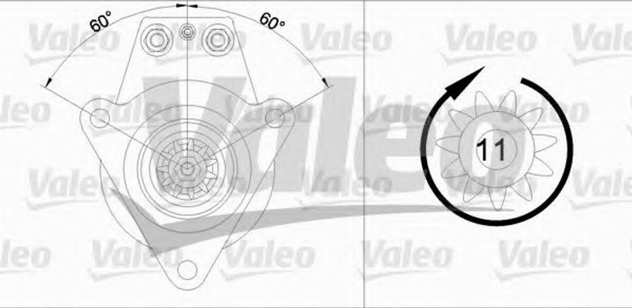 Valeo 455 535 - Motorino d'avviamento autozon.pro