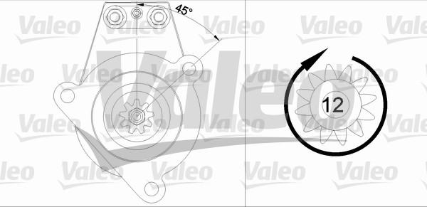 Valeo 455538 - Motorino d'avviamento autozon.pro