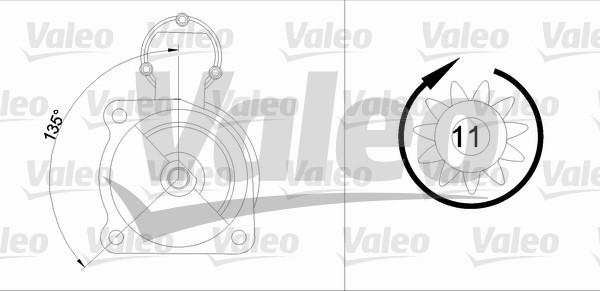 Valeo 455525 - Motorino d'avviamento autozon.pro