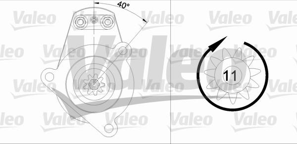 Valeo 455522 - Motorino d'avviamento autozon.pro