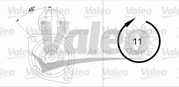 Valeo 455572 - Motorino d'avviamento autozon.pro