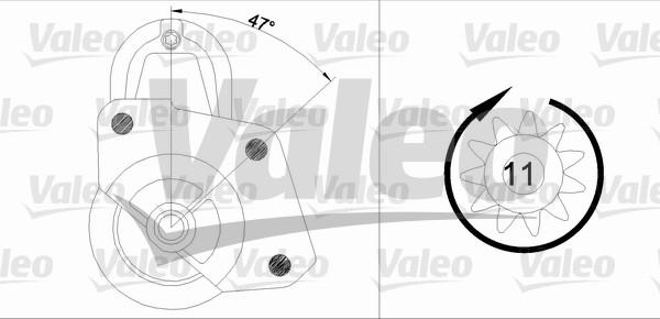 Valeo 455698 - Motorino d'avviamento autozon.pro