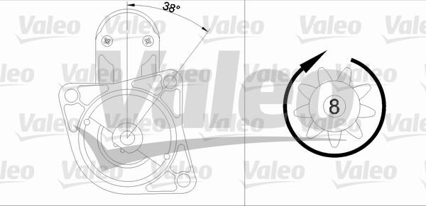 Valeo 455665 - Motorino d'avviamento autozon.pro