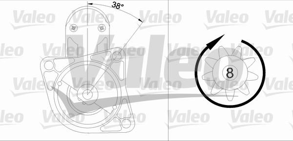 Valeo 455609 - Motorino d'avviamento autozon.pro