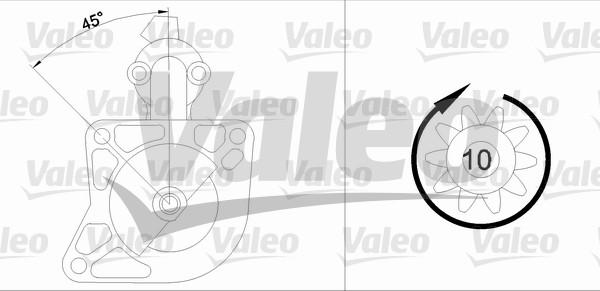 Valeo 455605 - Motorino d'avviamento autozon.pro