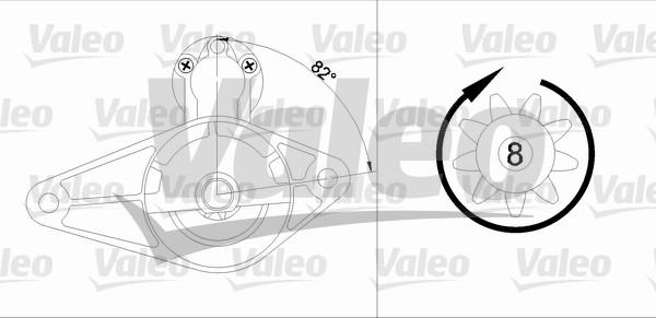 Valeo 455600 - Motorino d'avviamento autozon.pro