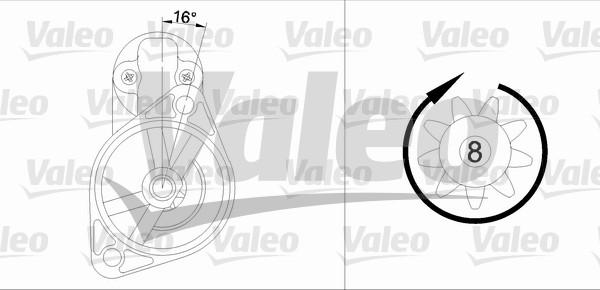 Valeo 455608 - Motorino d'avviamento autozon.pro