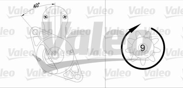 Valeo 455611 - Motorino d'avviamento autozon.pro