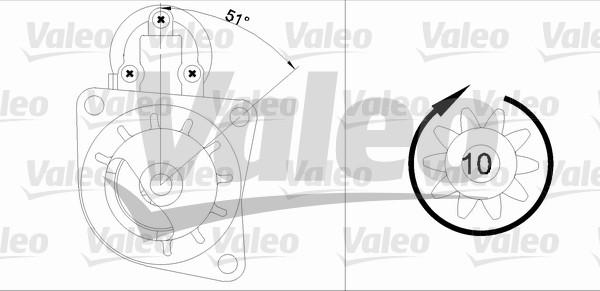 Valeo 455684 - Motorino d'avviamento autozon.pro