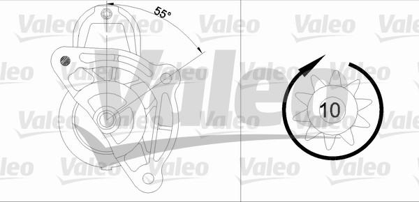 Valeo 455687 - Motorino d'avviamento autozon.pro