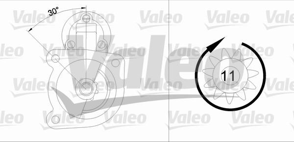 Valeo 455622 - Motorino d'avviamento autozon.pro