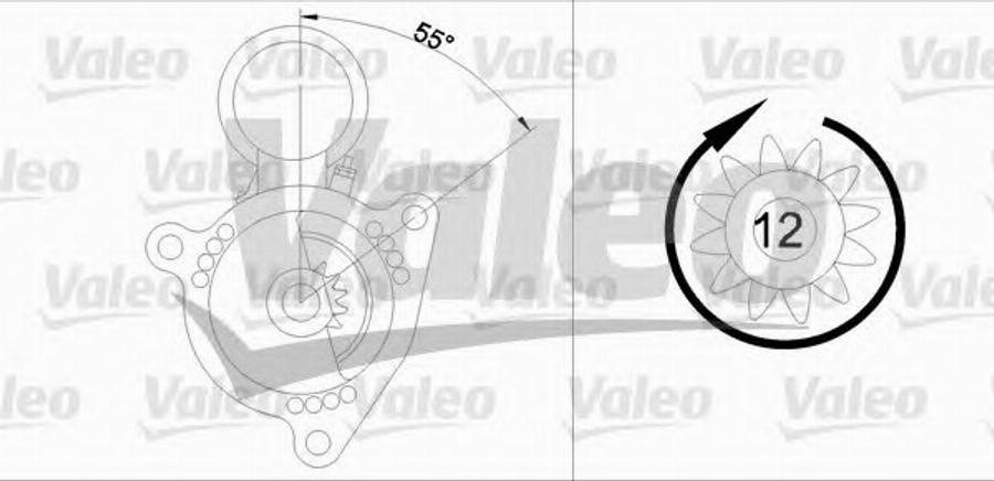 Valeo 455627 - Motorino d'avviamento autozon.pro