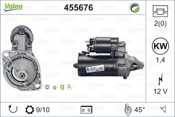 Valeo 455676 - Motorino d'avviamento autozon.pro