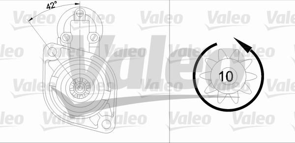 Valeo 455673 - Motorino d'avviamento autozon.pro