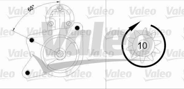 Valeo 455840 - Motorino d'avviamento autozon.pro