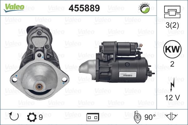 Valeo 455889 - Motorino d'avviamento autozon.pro