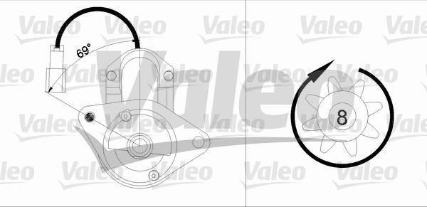 Valeo 455884 - Motorino d'avviamento autozon.pro