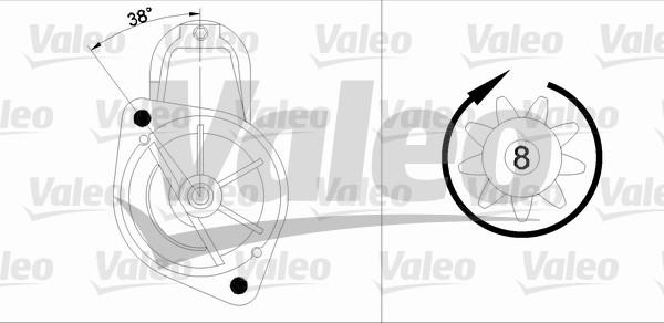 Valeo 455740 - Motorino d'avviamento autozon.pro