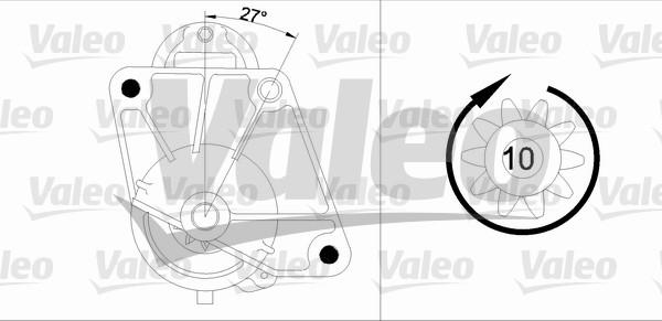 Valeo 455741 - Motorino d'avviamento autozon.pro