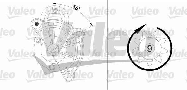 Valeo 455748 - Motorino d'avviamento autozon.pro