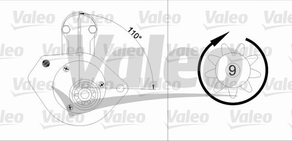 Valeo 455743 - Motorino d'avviamento autozon.pro