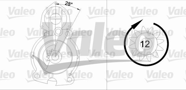 Valeo 455742 - Motorino d'avviamento autozon.pro