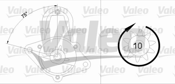 Valeo 455700 - Motorino d'avviamento autozon.pro