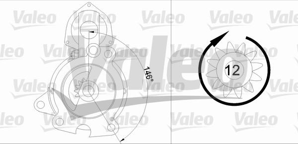 Valeo 455703 - Motorino d'avviamento autozon.pro