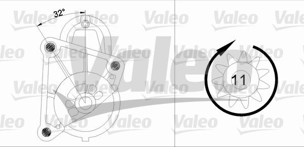 Valeo 455719 - Motorino d'avviamento autozon.pro