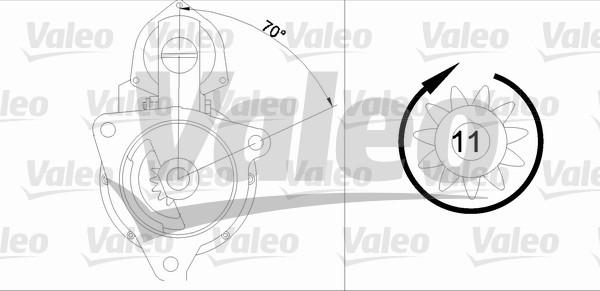 Valeo 455733 - Motorino d'avviamento autozon.pro